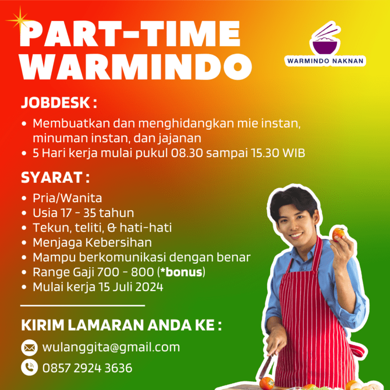 Lowongan Kerja Part Time Warmindo Di Warmindo Naknan Lokerjogja Id