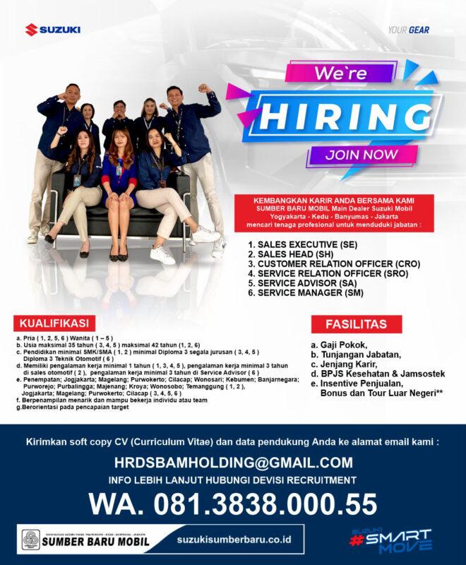 Lowongan Kerja Sales Executive Sales Head Customer Relation Officer