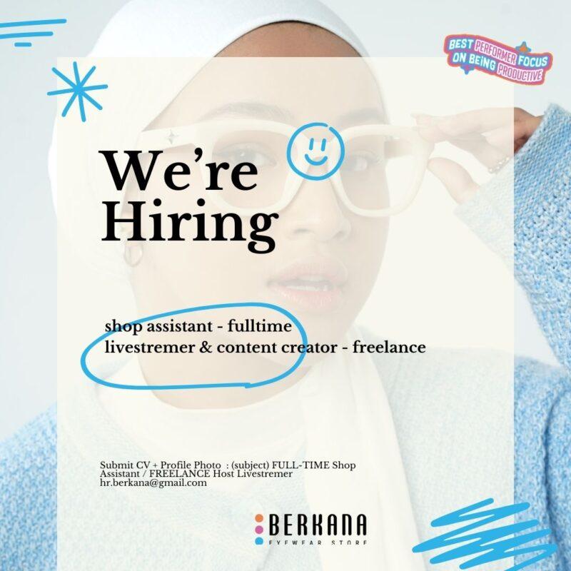 Lowongan Kerja Shop Assistant Live Streamer Content Creator