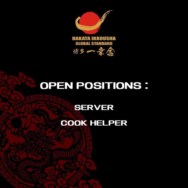 Lowongan Kerja Server Cook Helper Di Hakata Ikkousha Lokerjogja Id